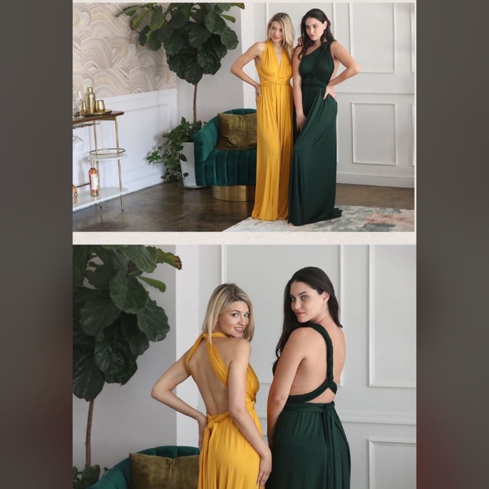 PetalLoveLace Emerald Infinity Bridesmaid Dress